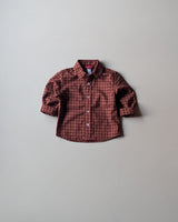 SHGMU04-02 Boys Full Sleeve Oversized Check Shirt
