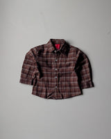 SHGMU07 Boys Full Sleeve Oversized Check Shirt (Big)