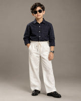 SHGMU08-02 Boys Full Sleeve Oversized Check Shirt (Big)
