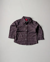 SHGMU06-01 Boys Full Sleeve Oversized Check Shirt