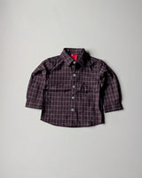 SHGMU08-01 Boys Full Sleeve Oversized Check Shirt (Big)