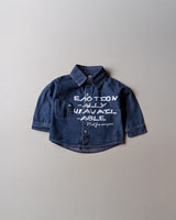 SHWFC201-01 Boys Full Sleeve Oversized Denim Shirt