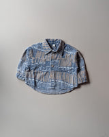 SHIMPF01-01 Unisex Full Sleeve Oversized Denim Shirt