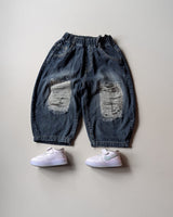 JNS125 Unisex Distressed Super Baggy Jeans
