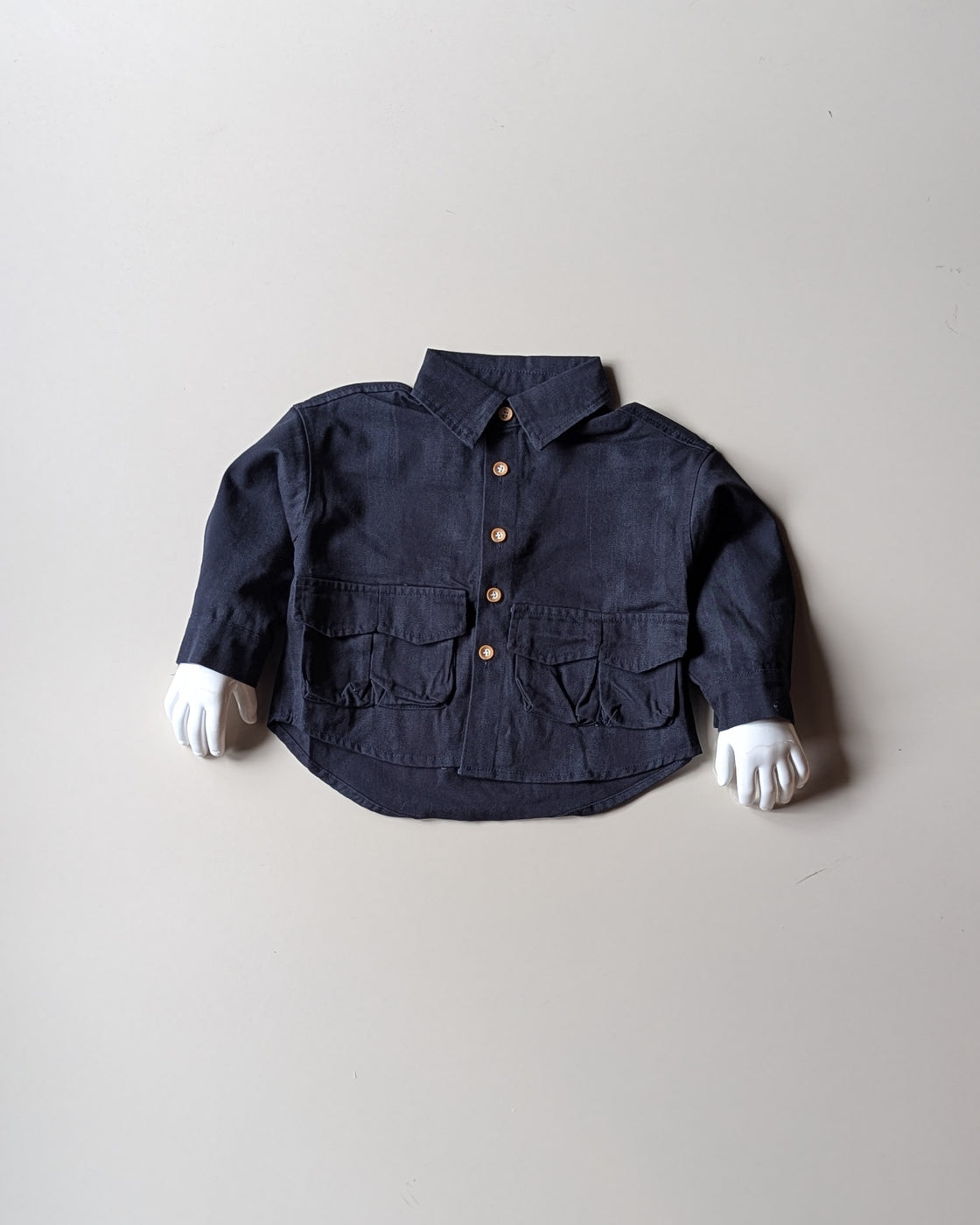 ST101 Unisex Full Sleeve Oversized Shirt with Inner T Shirt and Baggy Jeans