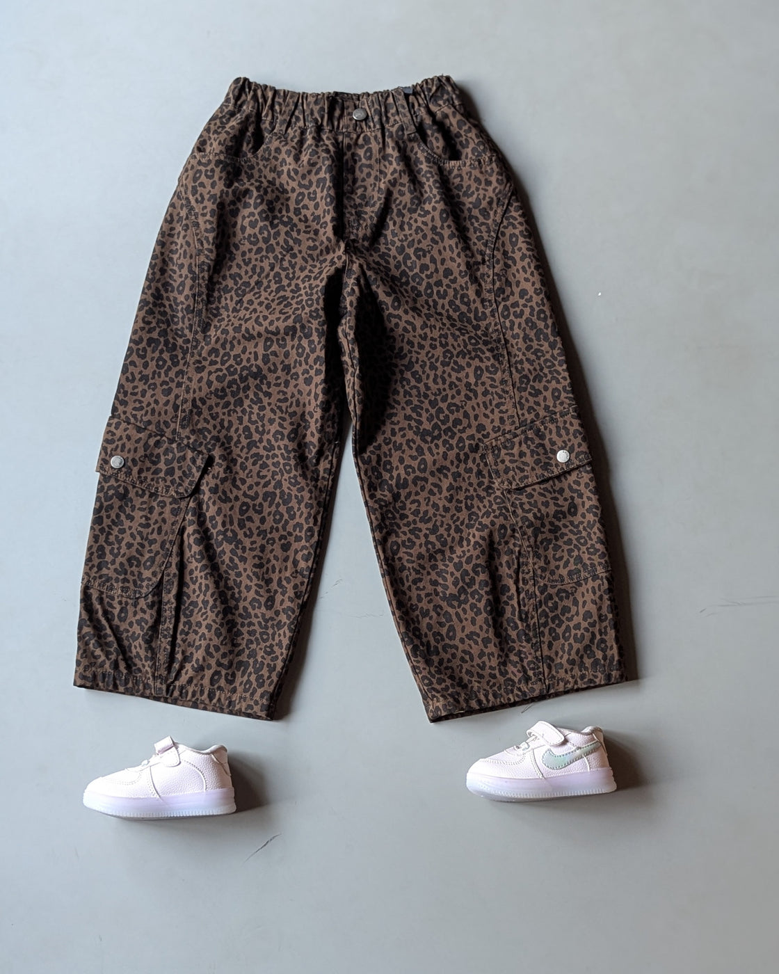 JN1001 Unisex Baggy Fit Leopard Print Pant