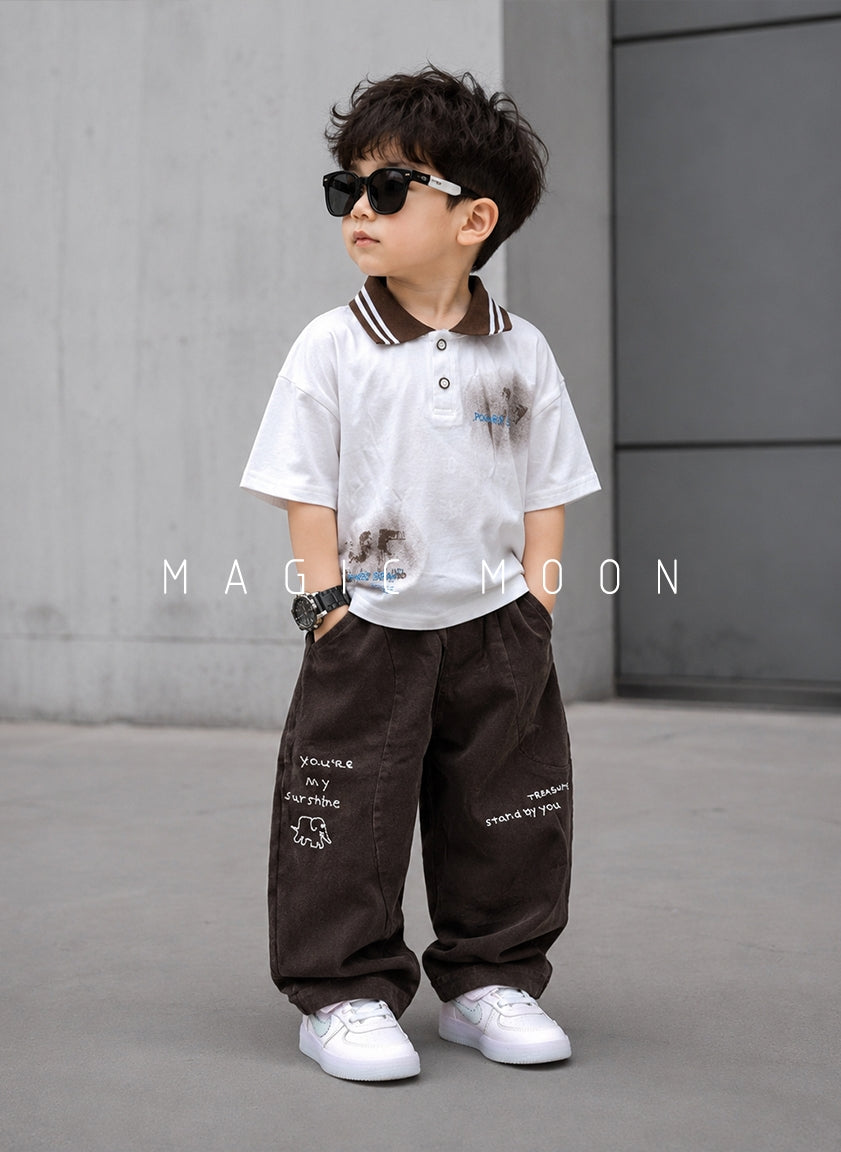 TSPL01 Unisex Half Sleeve Oversized Polo T Shirt