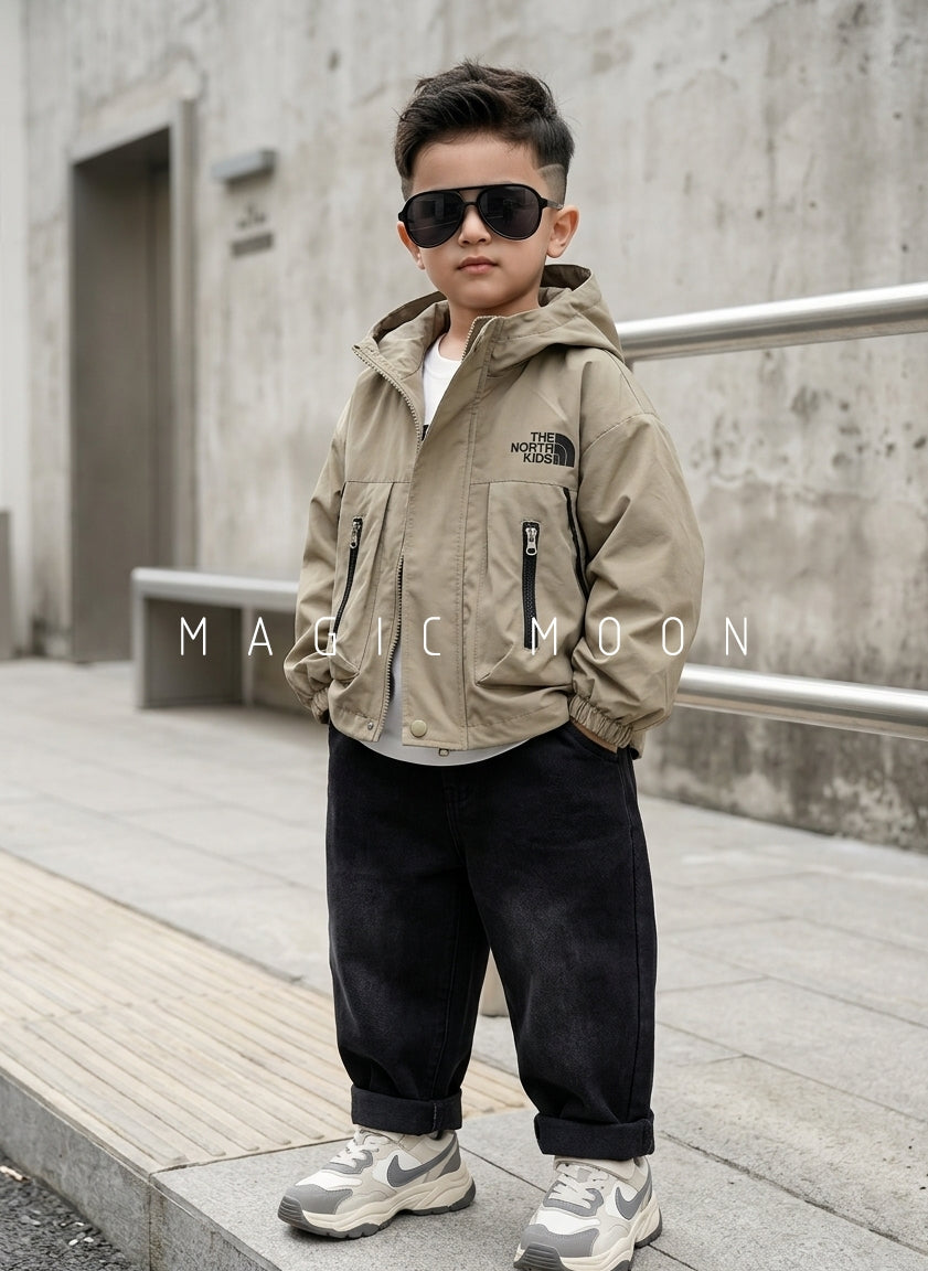 ST100 Unisex Full Sleeve Oversized Hooded Jacket, Inner T Shirt and Pant Set