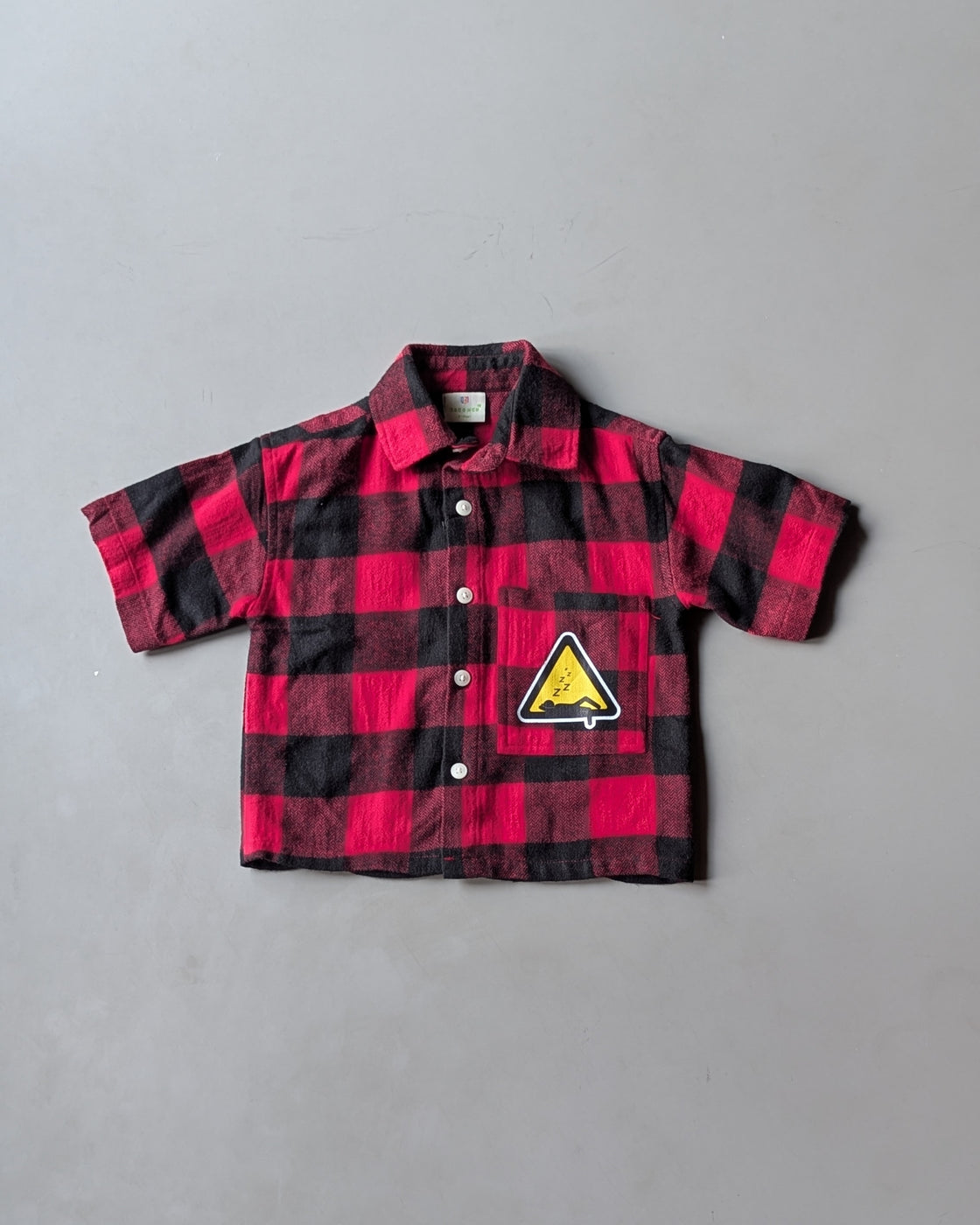 SHHS02 Boy's Half Sleeve Oversized Back Printed Shirt