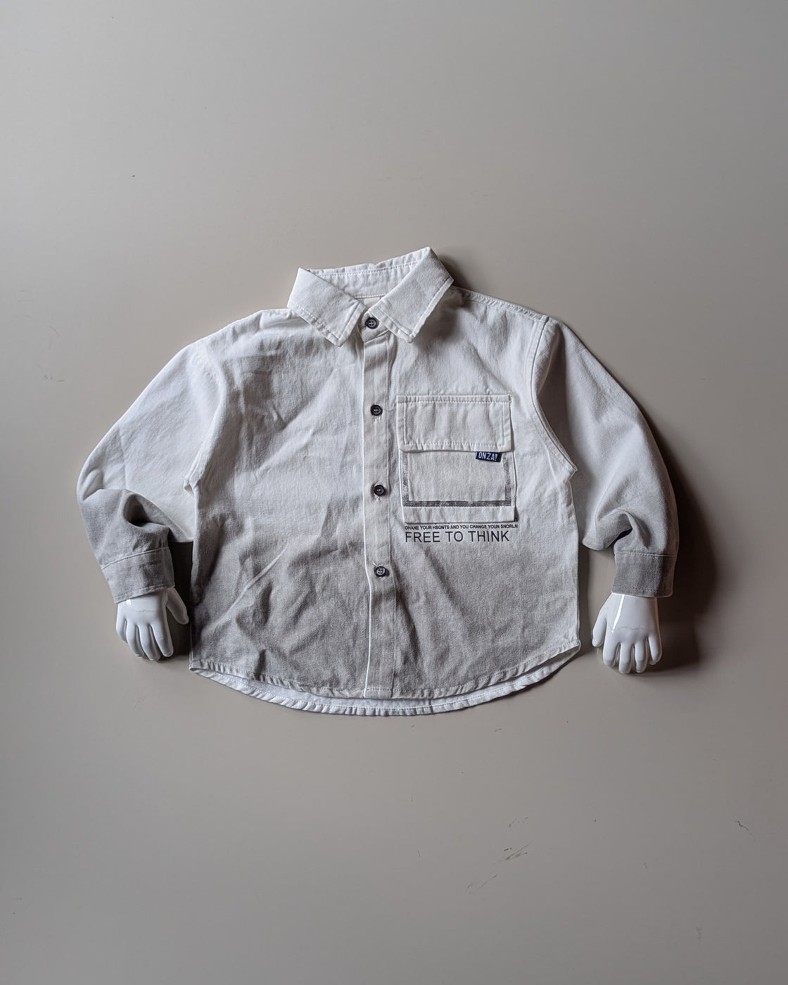 SHFB05 Unisex Full Sleeve Oversized Denim Shirt