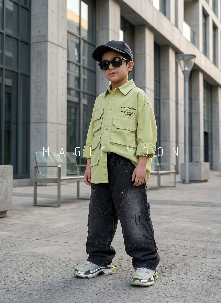 SHFB01 Unisex Full Sleeve Oversized Shirt