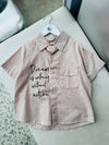 Boys Half Sleeve Oversized Shirt
