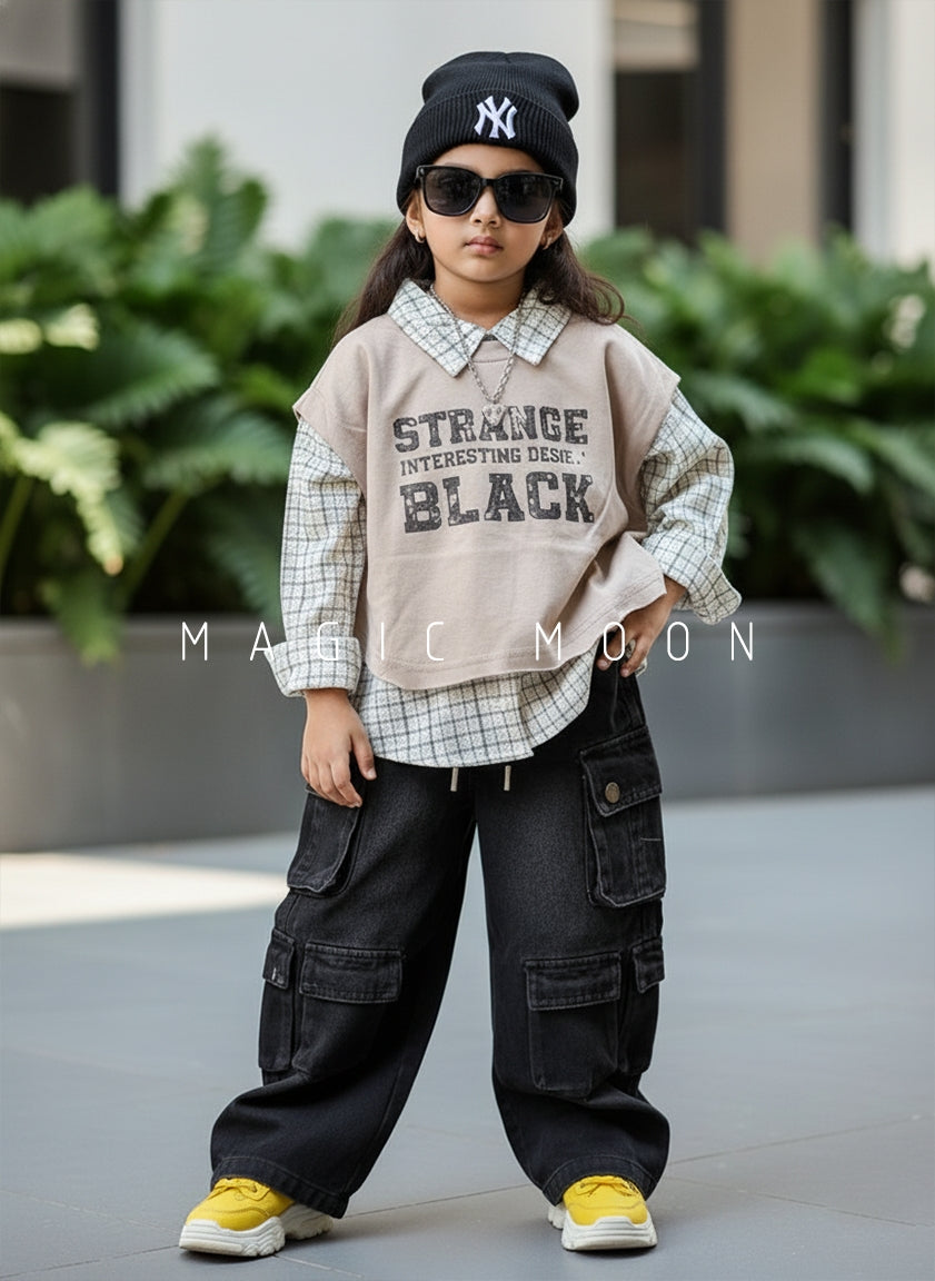 Unisex Full Sleeve Layered Look Oversized T Shirt