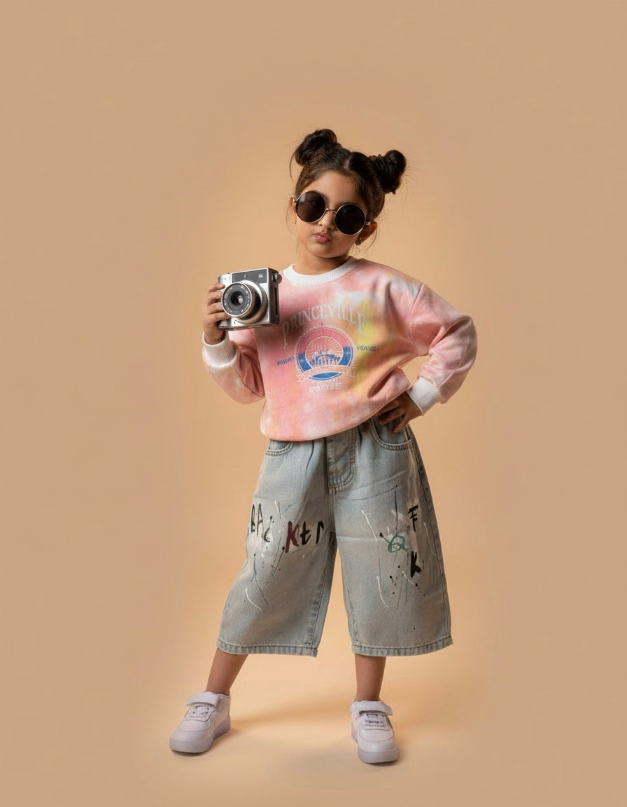 Girl's Full Sleeve Round Neck T Shirt