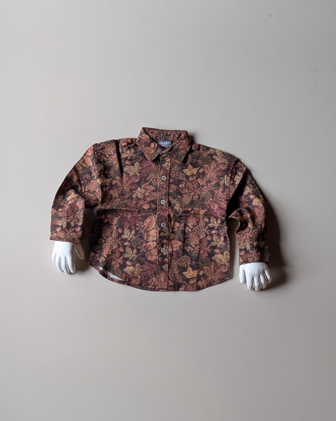 SHFS25 Boys Full Sleeve Oversized Floral Print Shirt