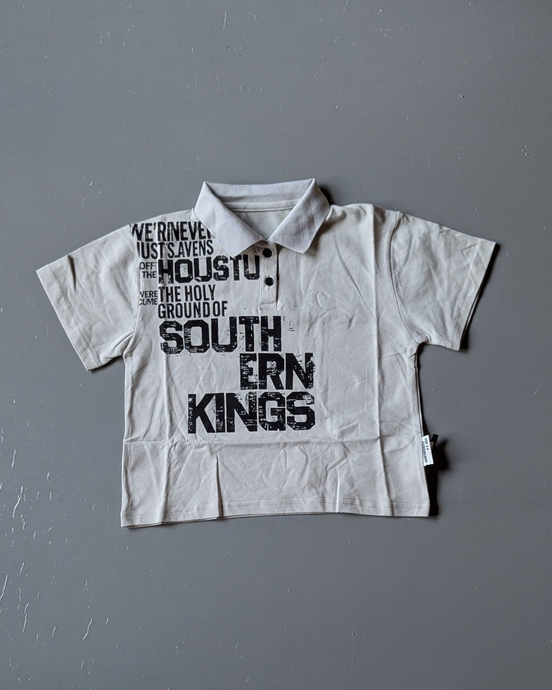 Unisex Half Sleeve Oversized Polo Neck T Shirt