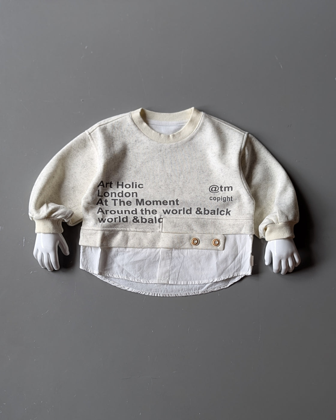 Unisex Full Sleeve Layered Look T Shirt