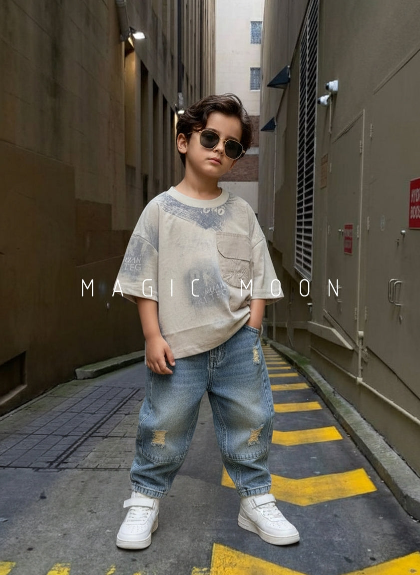 Unisex Half Sleeve Oversized T Shirt