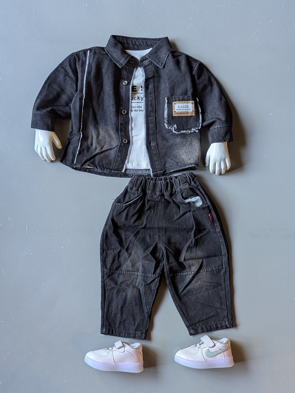 Unisex Full Sleeve Jacket, Inner T Shirt and Pant Set
