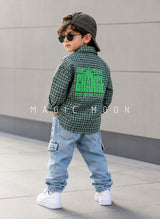 SHFS15 Boy's Full Sleeve Oversized Back Printed Shirt