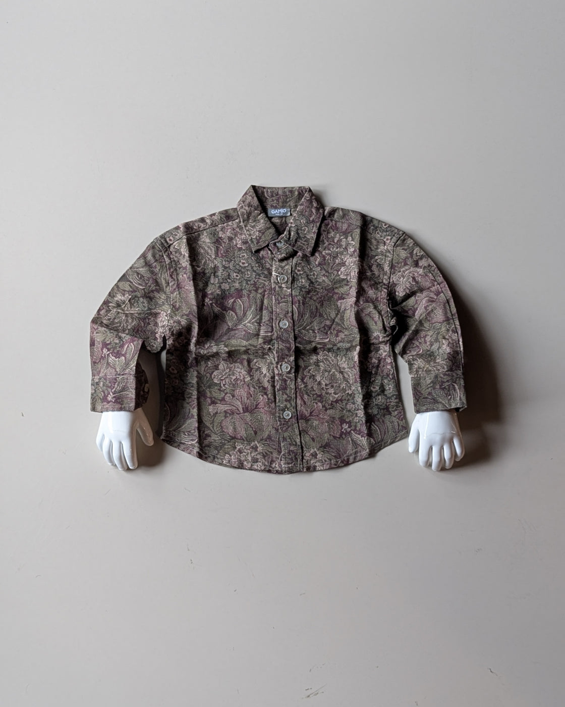 SHFS28 Boys Full Sleeve Oversized Floral Print Shirt