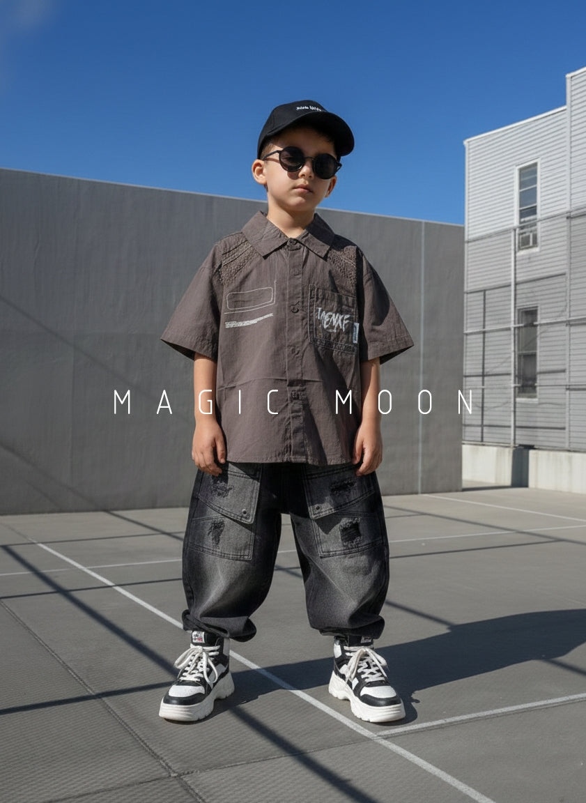 Unisex Half Sleeve Oversized Shirt