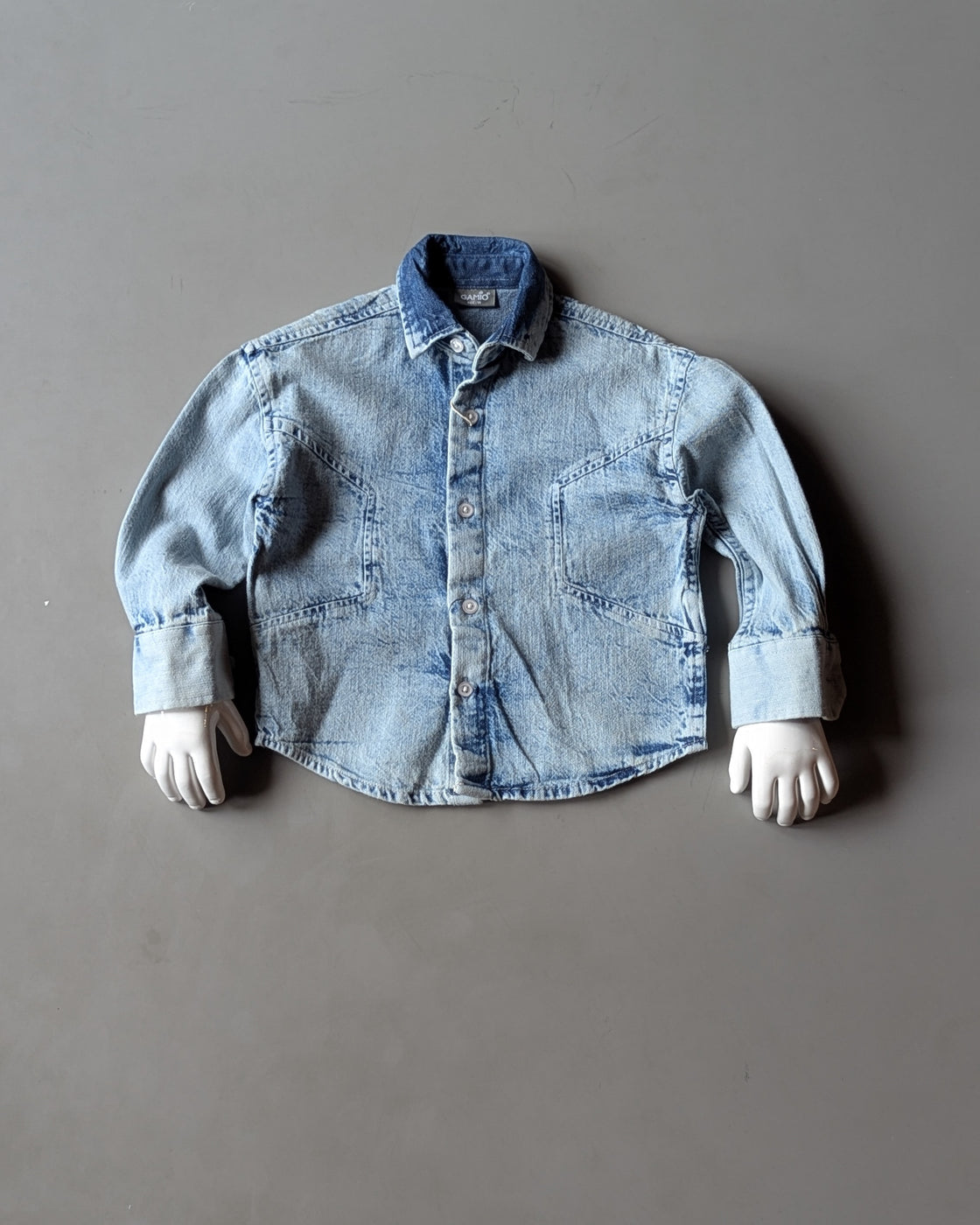 Boys Full Sleeve Oversized Denim Shirt