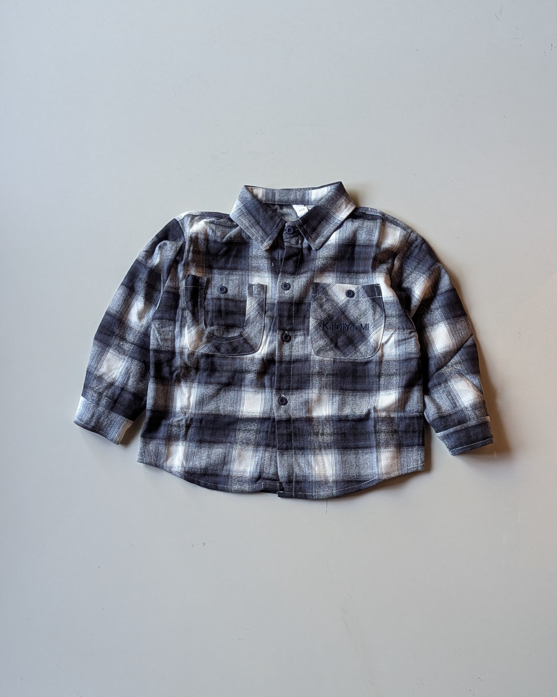 SHIMN14-03 Unisex Full Sleeve Oversized Check Shirt