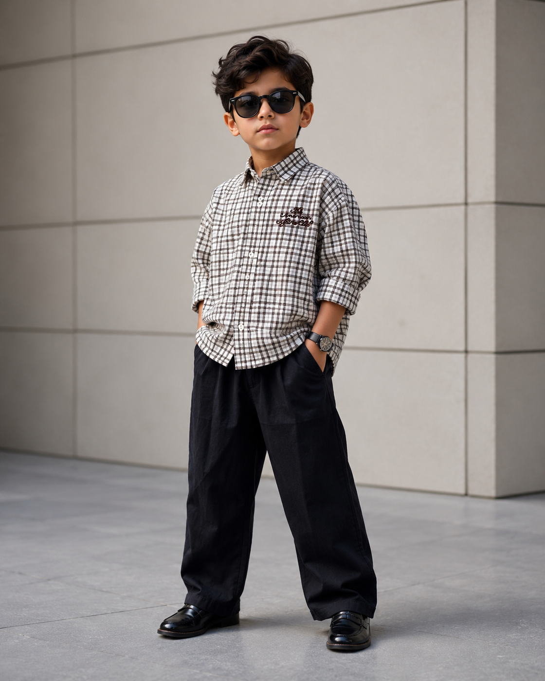 SHFB05 Boys Full Sleeve Oversized Shirt