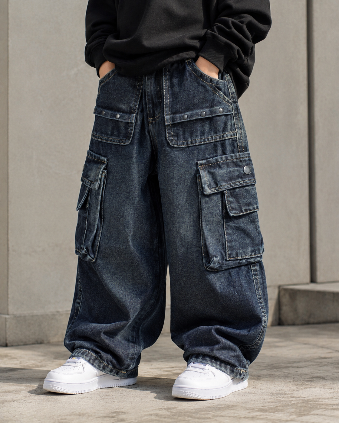 JN1006 Unisex Super Baggy Jeans