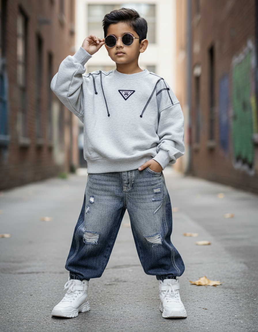 Unisex Full Sleeve Oversized T Shirt