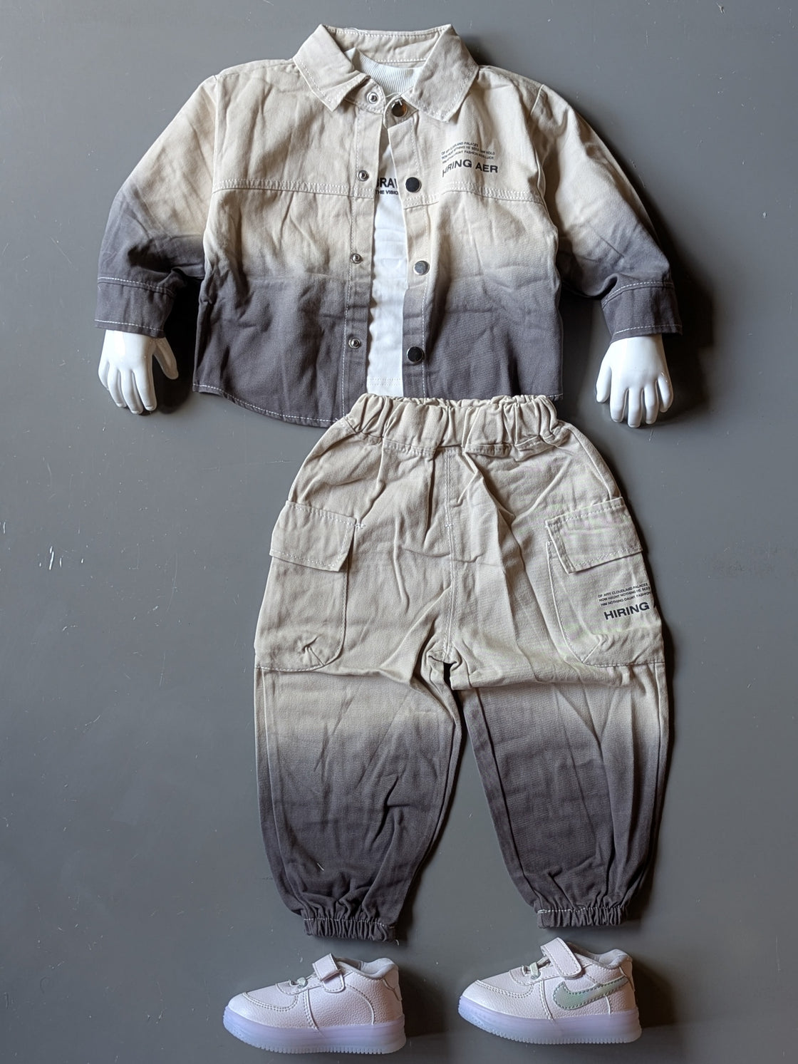 Unisex Oversized Jacket, Inner T Shirt and Pant Set