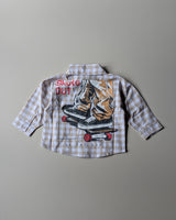 SHFS15 Boy's Full Sleeve Oversized Back Printed Shirt