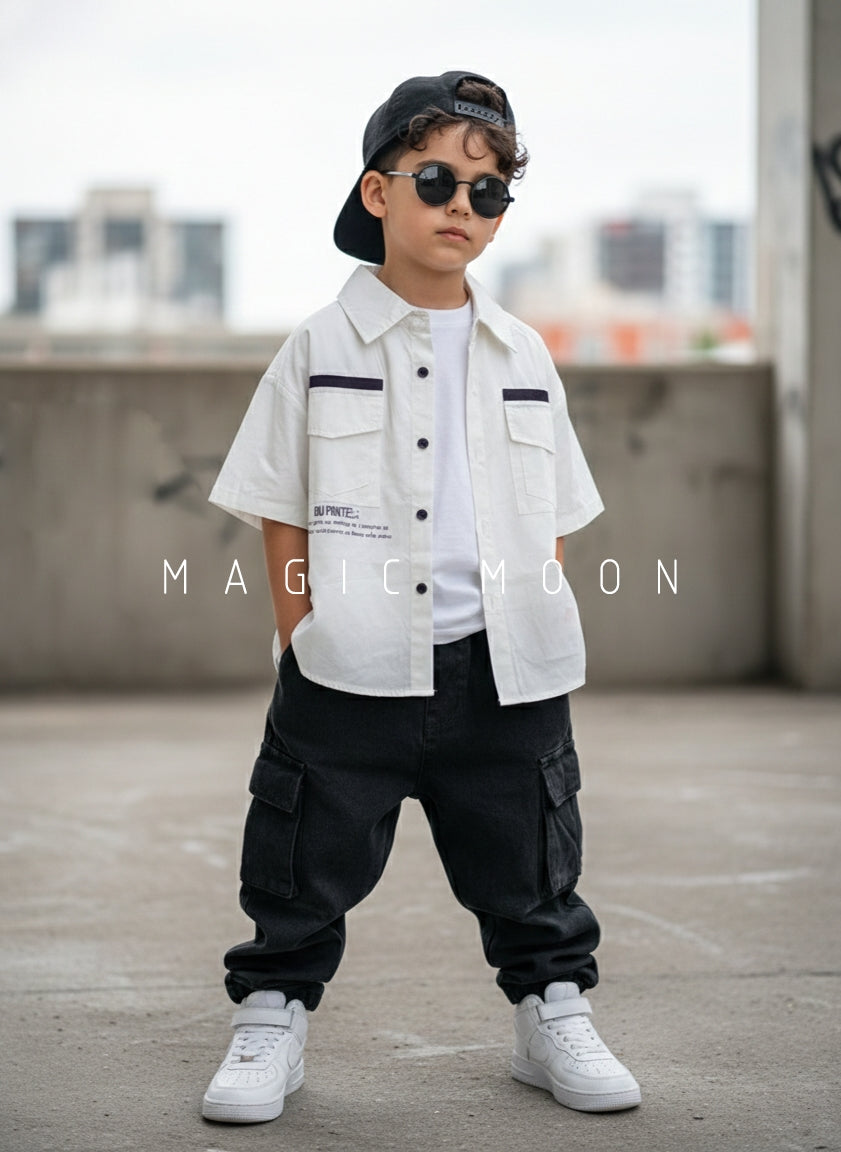 Unisex Half Sleeve Oversized Shirt