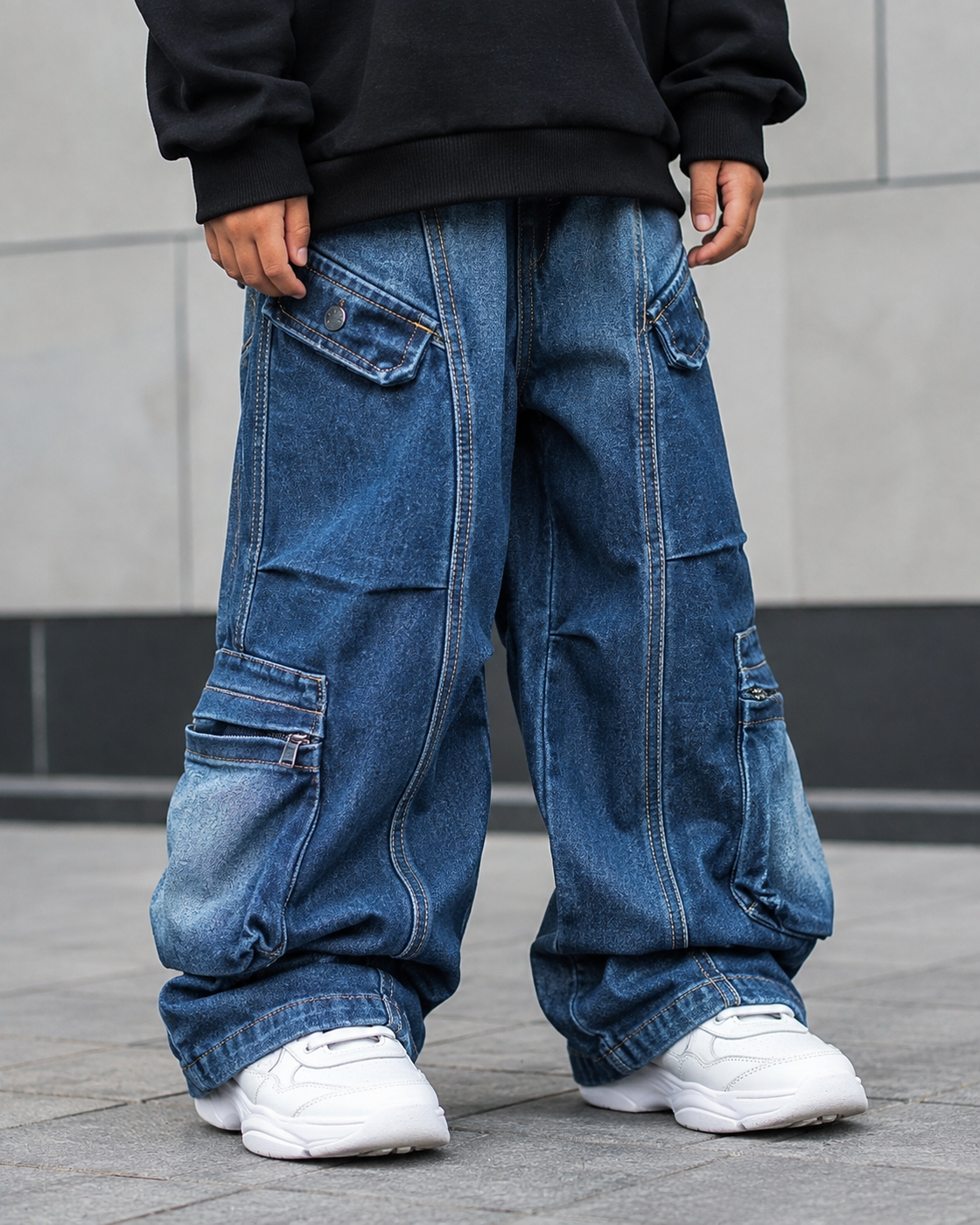 JN1006 Unisex Super Baggy Jeans