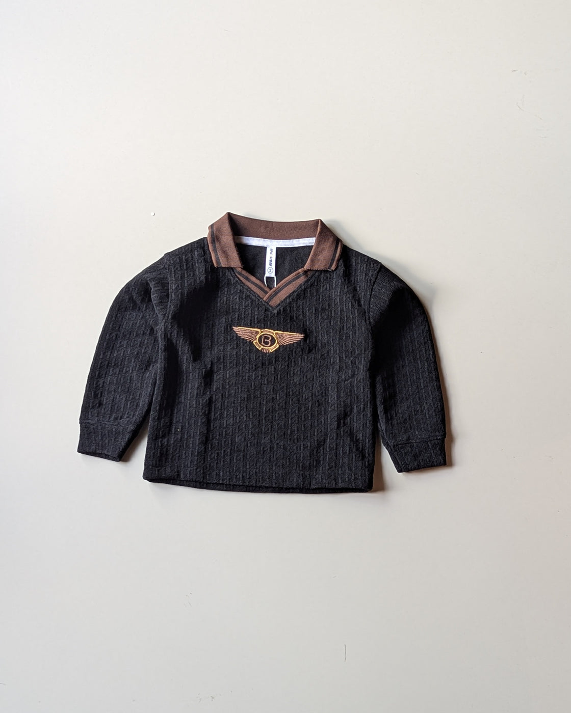 TSPL06A1-03 Unisex Full Sleeve Oversized Polo T Shirt