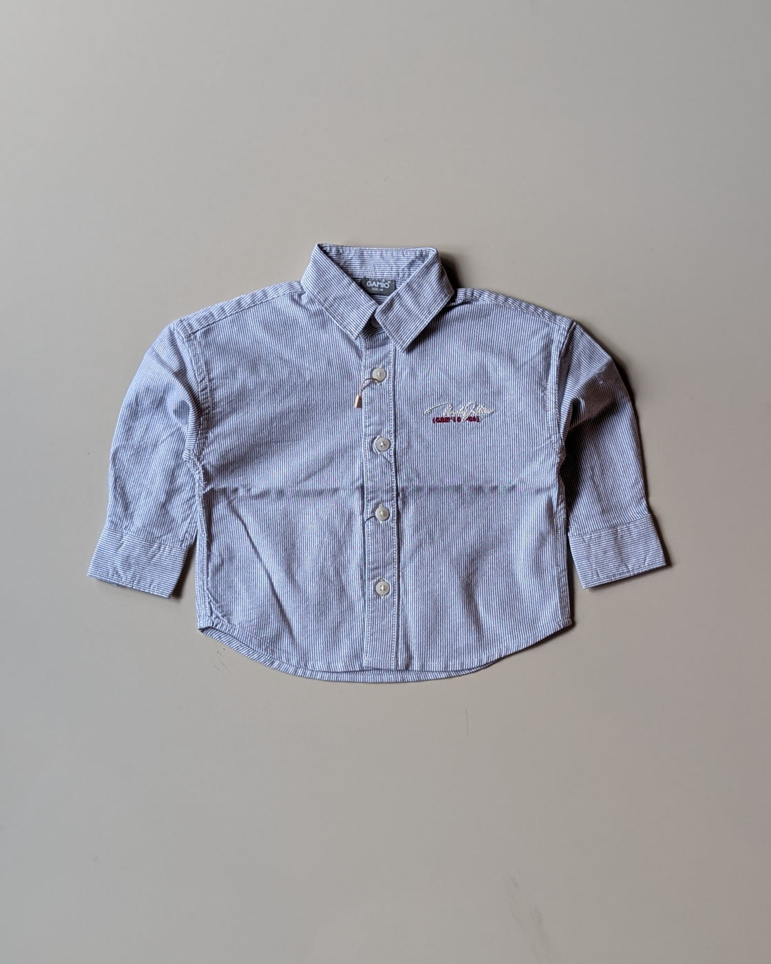 SHGME01-003 Boys Full Sleeve Oversized Striped Shirt (Big)