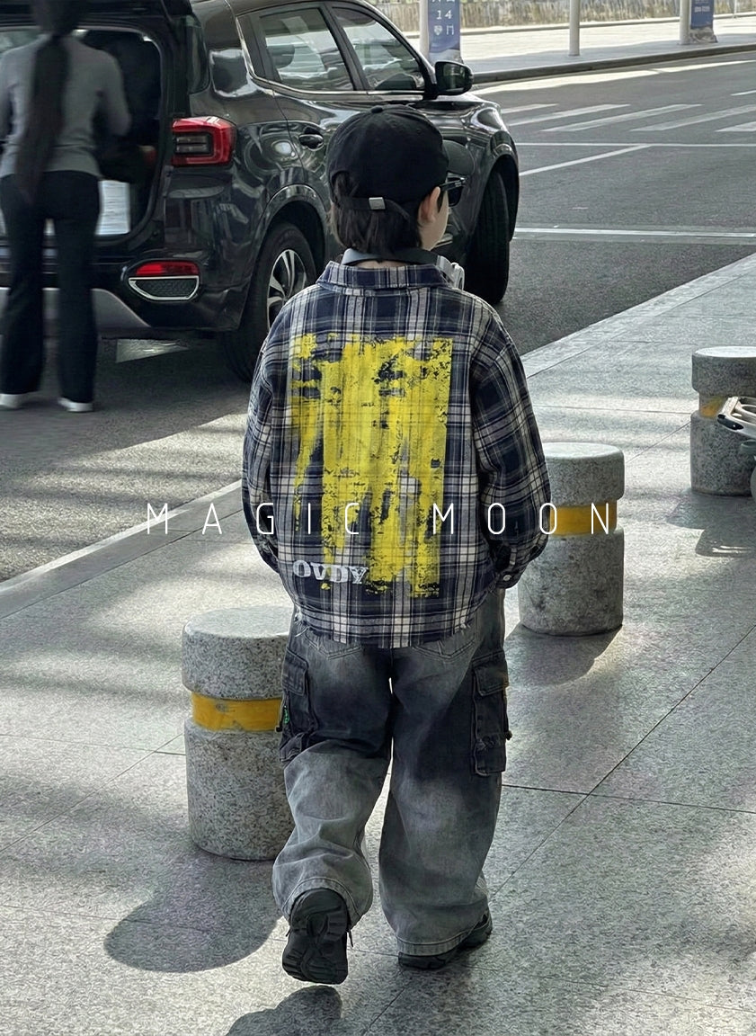 Unisex Full Sleeve Oversized Shirt ( Dark Shade)