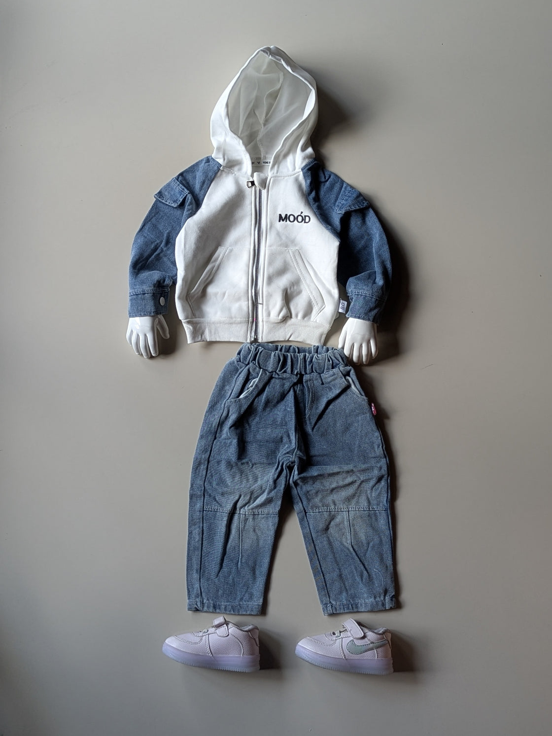 ST106 Unisex Full Sleeve Oversized Hooded T Shirt and Pant Set