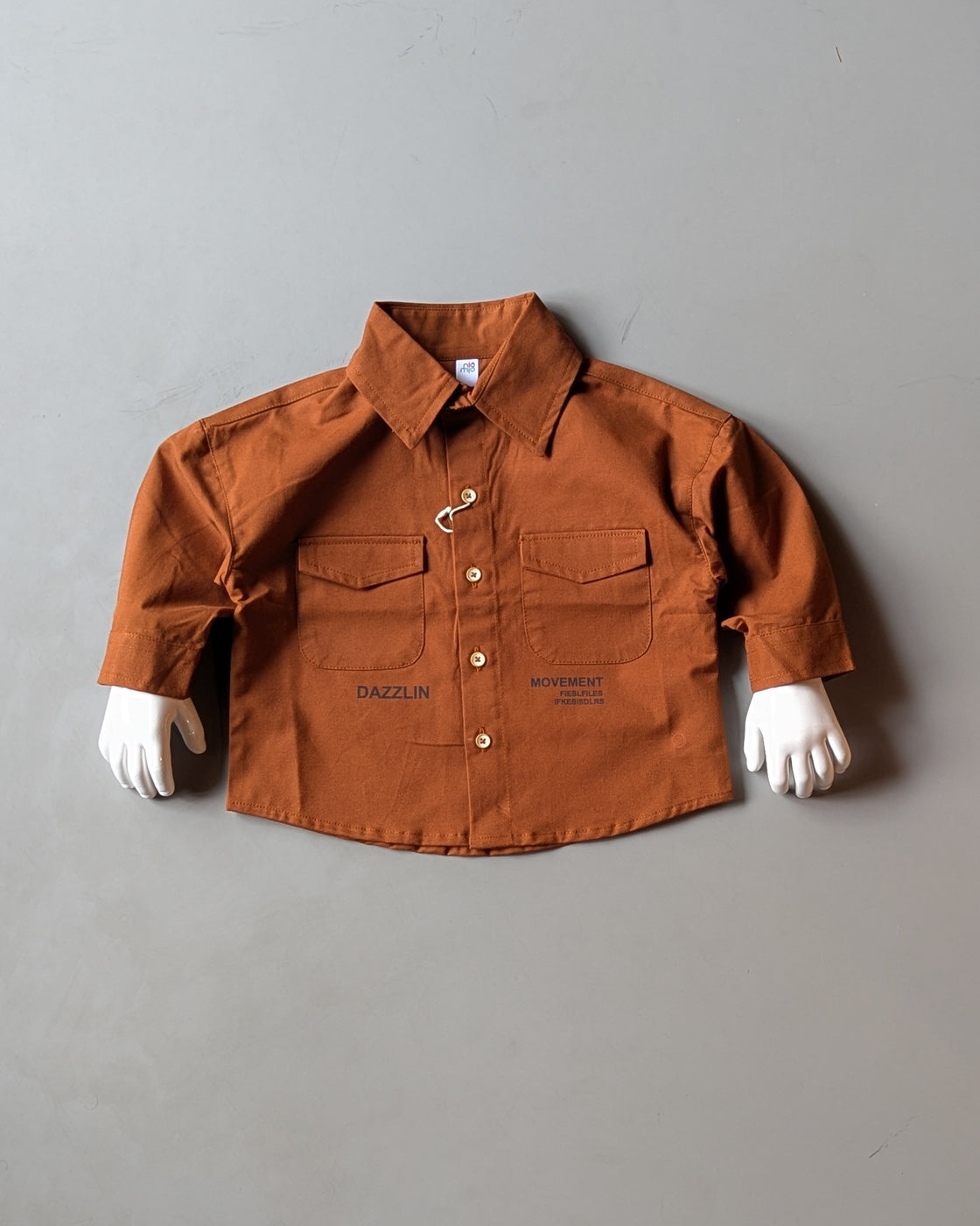 Boy's Full Sleeve Oversized Shirt