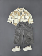 STIM162 Boys Full Sleeve Oversized Shirt with Cotton Super Baggy