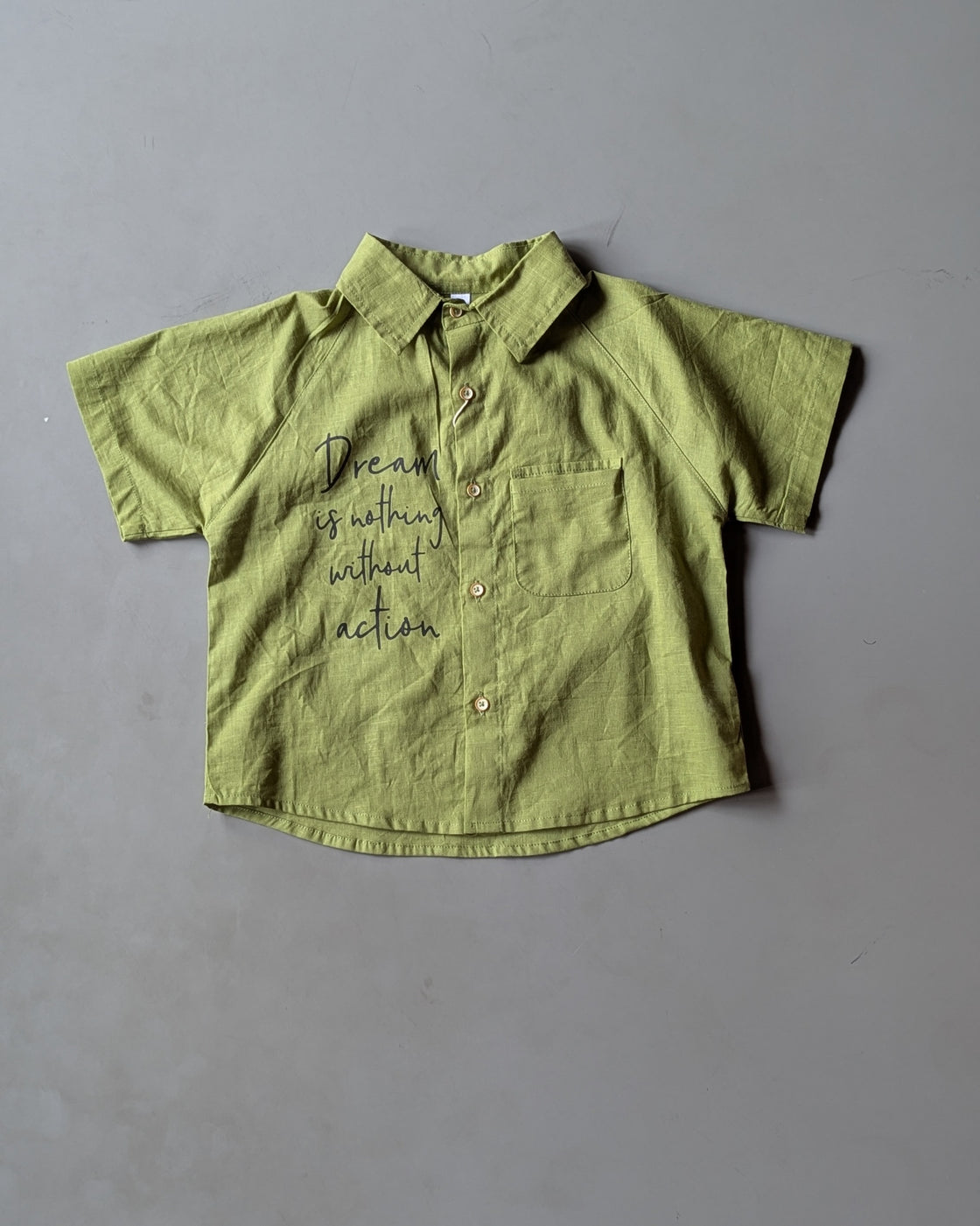 Boys Half Sleeve Oversized Shirt