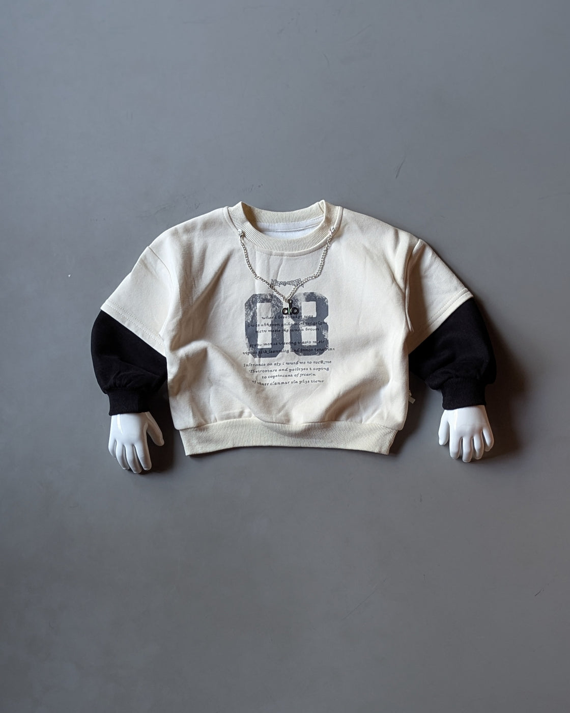 TSS03 Unisex Full Layered Sleeve Oversized T Shirt