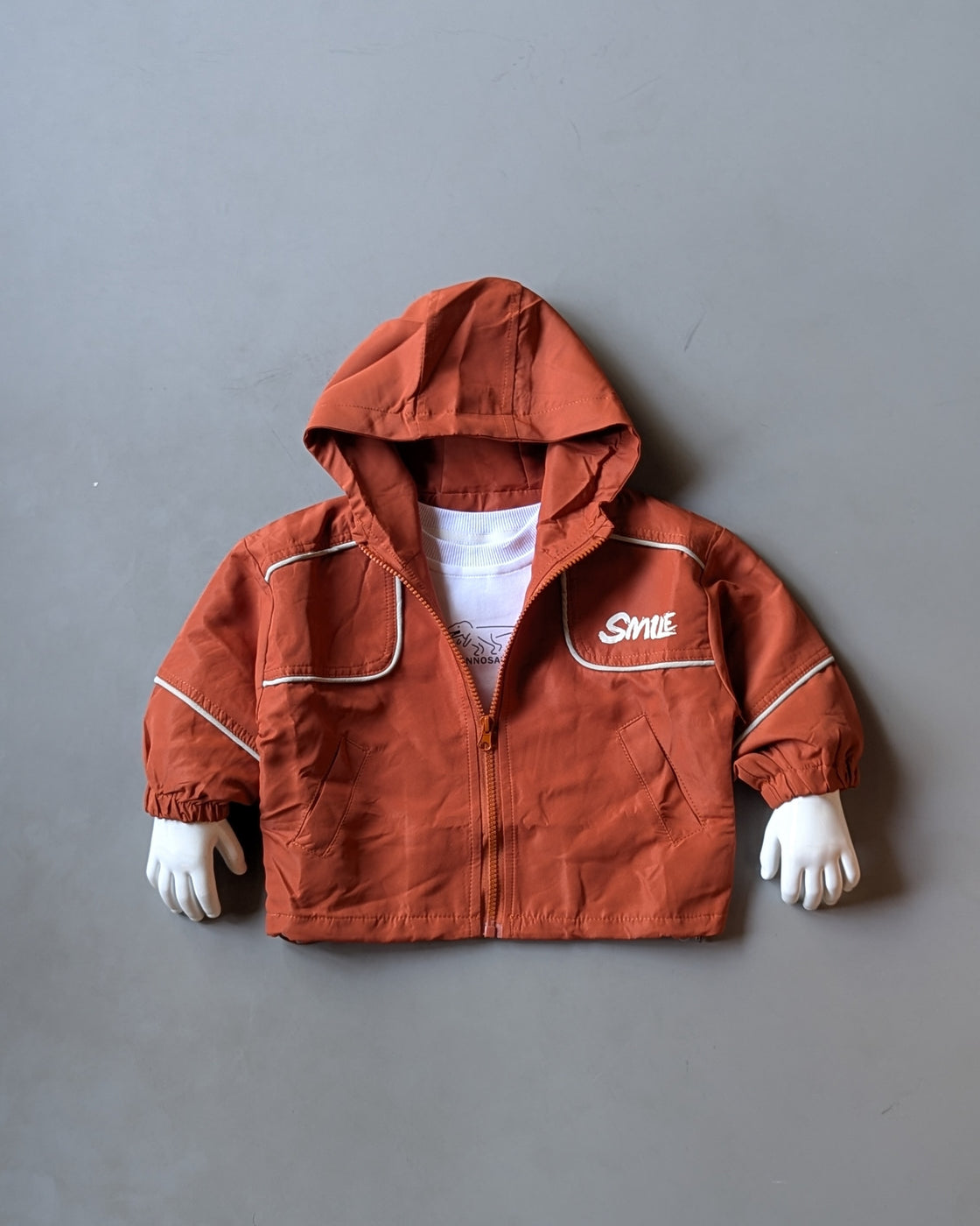 JKT01 Unisex Full Sleeve Oversized Hooded Jacket with Inner T Shirt