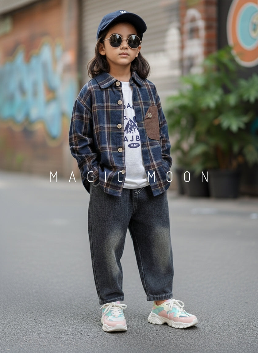 Unisex Full Sleeve Oversized Shirt, Inner T Shirt and Pant Set