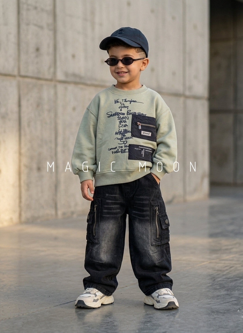 TSS01 Unisex Full Sleeve Oversized T Shirt