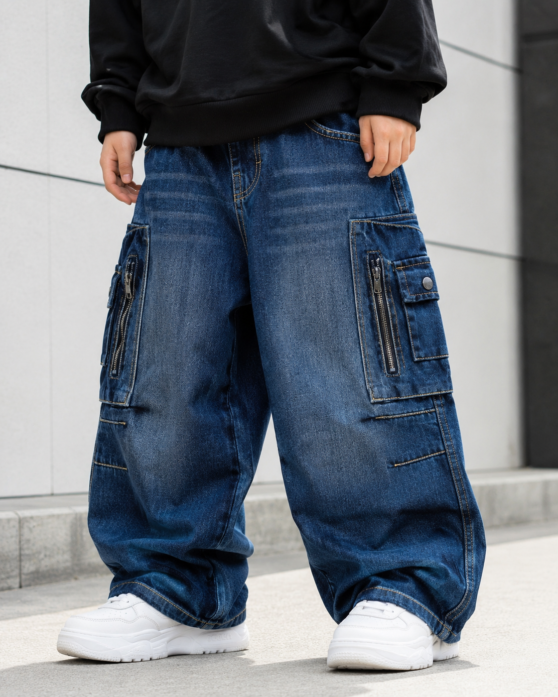 JN1006 Unisex Super Baggy Jeans
