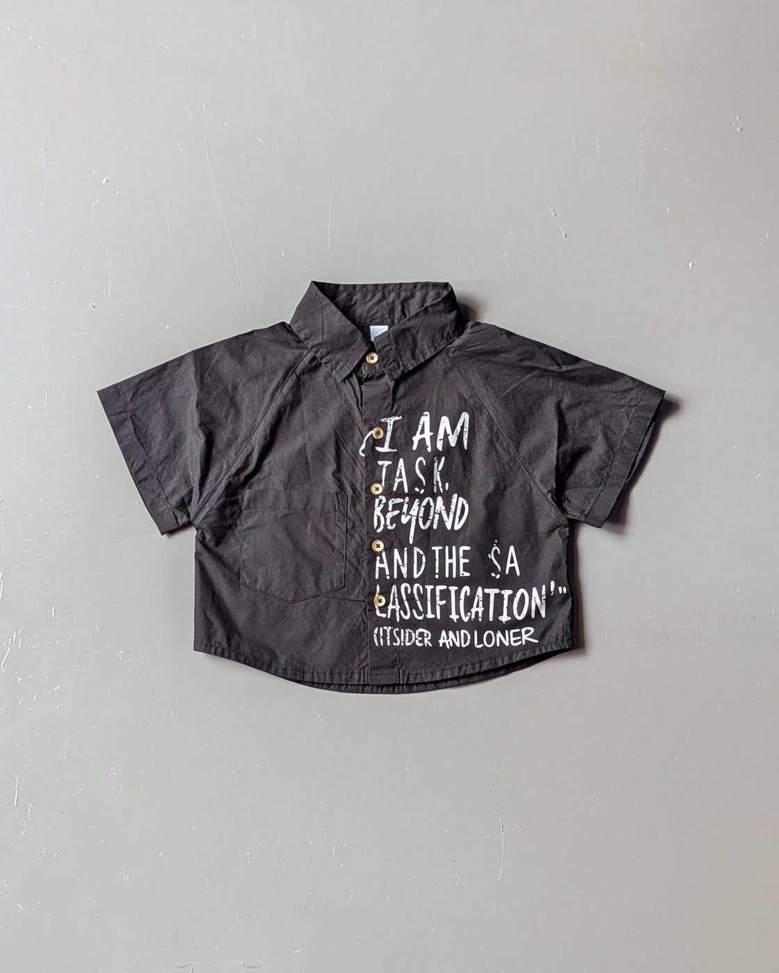 Boy's Half Sleeve Oversized Shirt