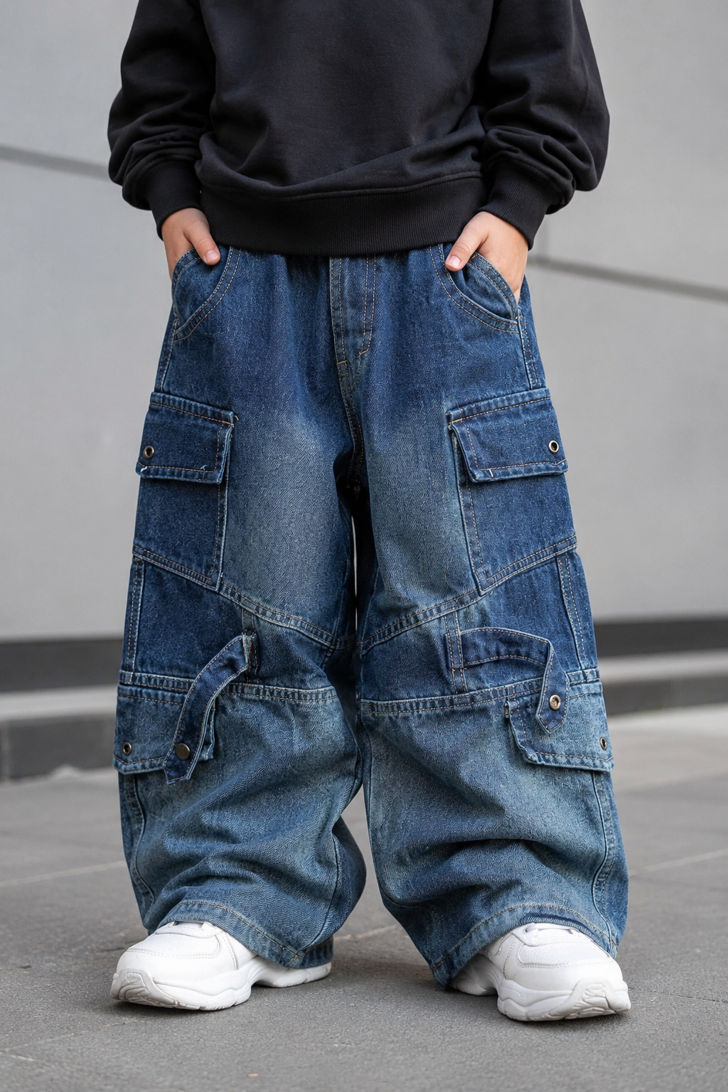 JN1006 Unisex Super Baggy Jeans