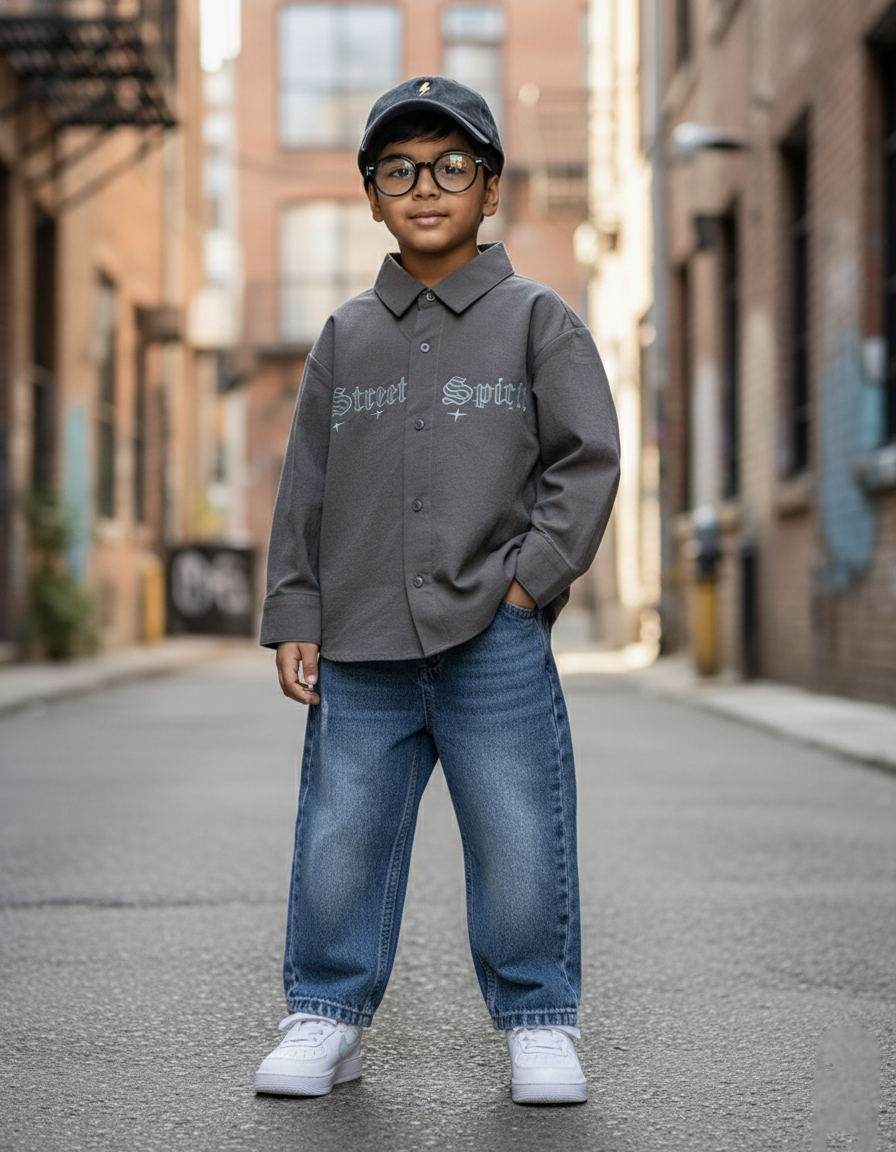 Full Sleeve Oversized Shirt